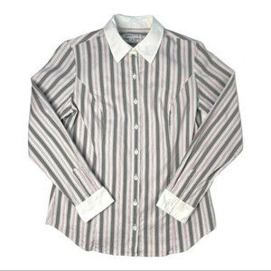 Women's Striped Pendleton Button Down Sm